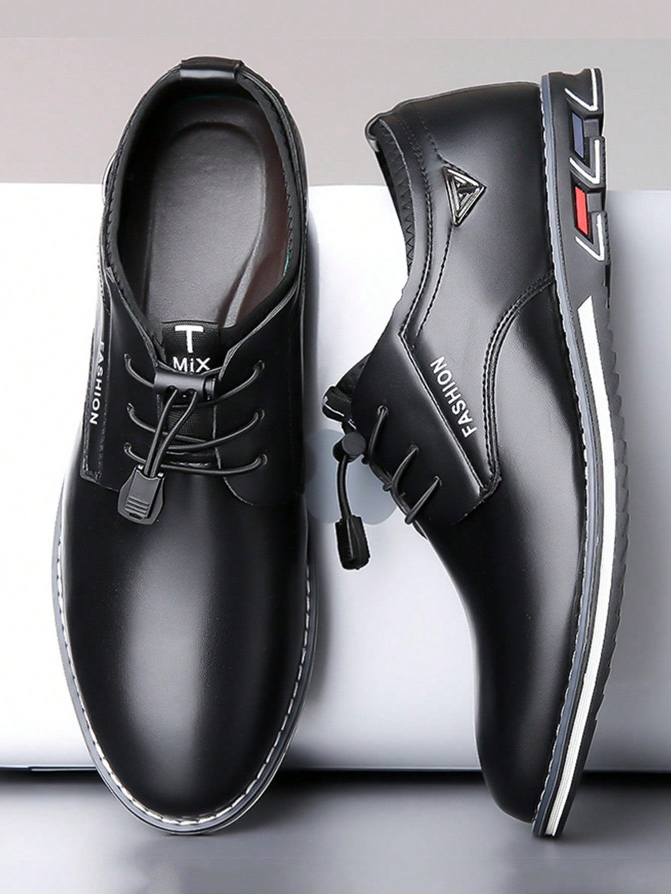 British Style All-matched Fashionable Men's Pu Leather Shoes Plus Size Casual Men's Shoes