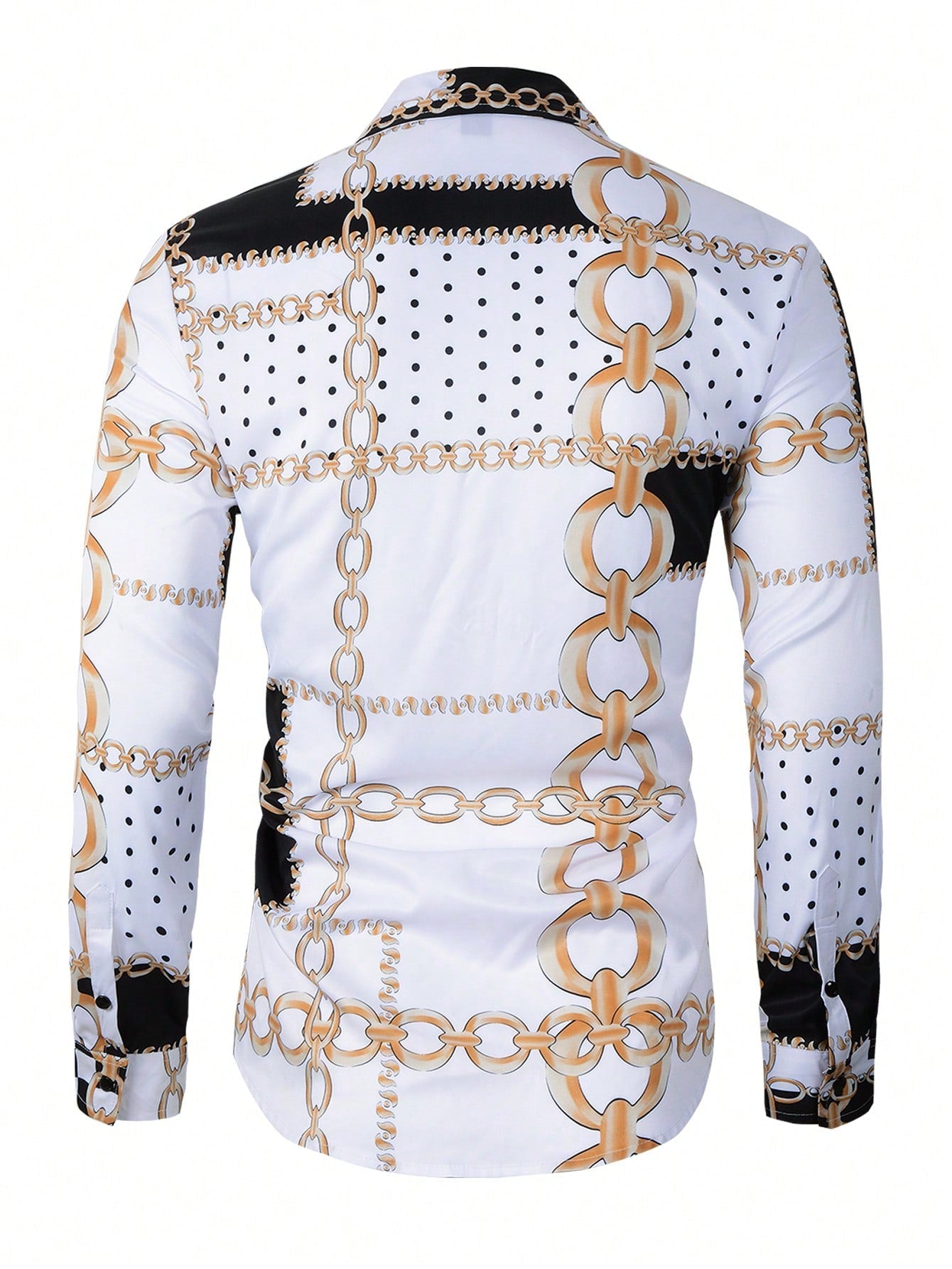 Manfinity Homme Men Chain Print Button Up Shirt