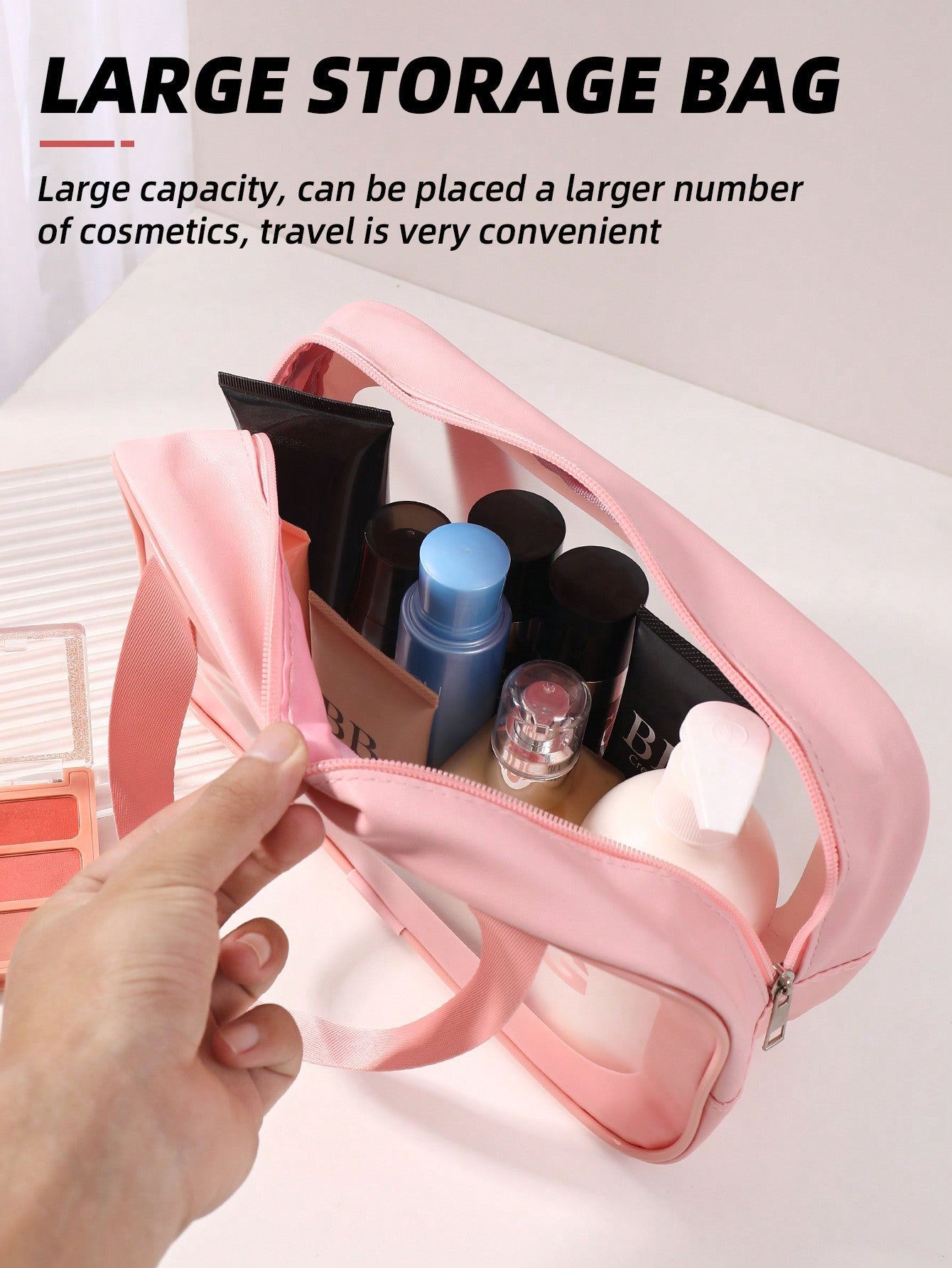 1pc Multi-functional Zipper Toiletry Bag (waterproof) + 19pcs Makeup Tool Set Black Friday