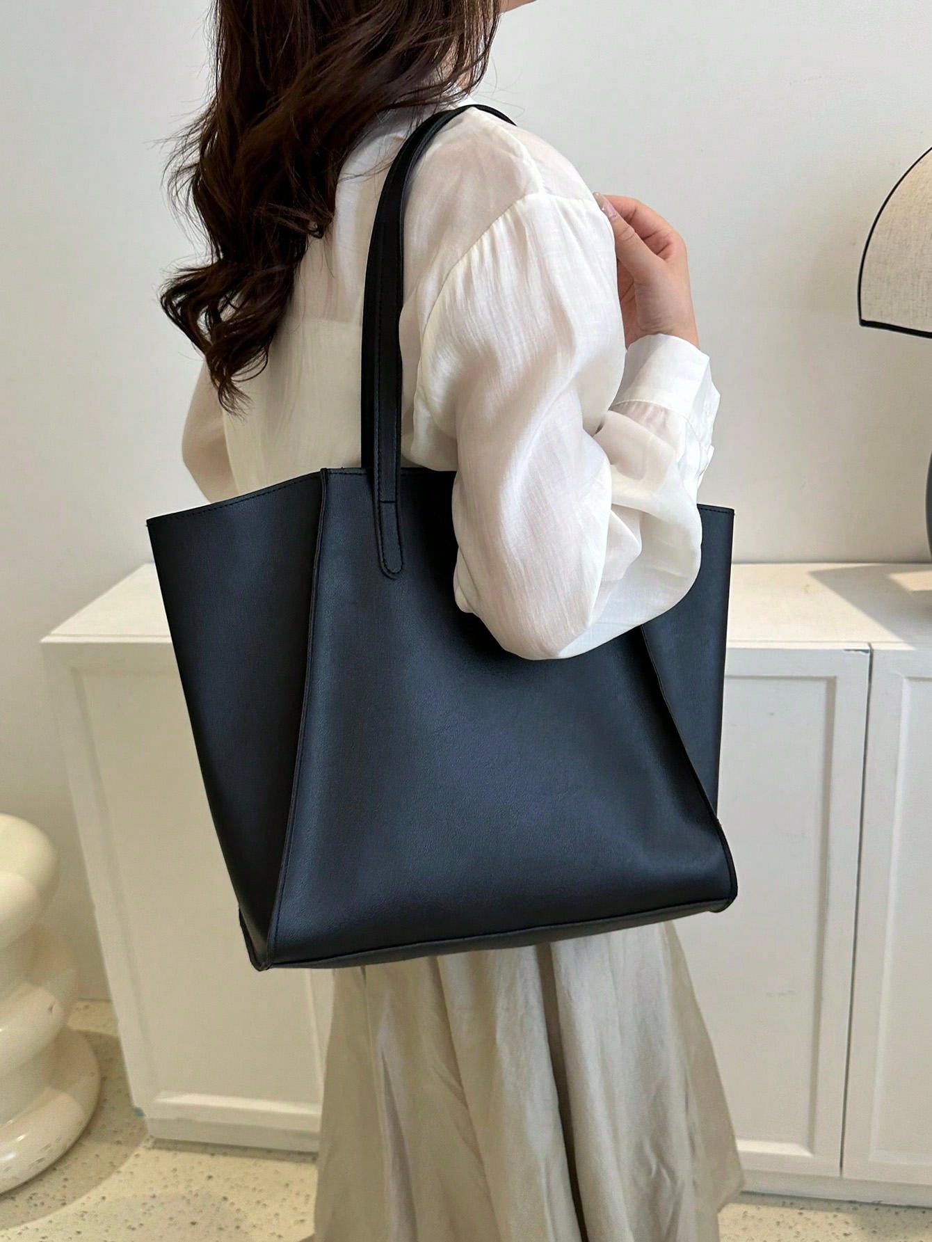 Portable Women's Leisure Large Capacity One Shoulder Tote Combination Bag For Teen Girls Women College Students,Teacher,White-collar Workers Teachers' Day,Outdoors, Travel, Outings,Work ,Business,Commute,Perfect for School,College