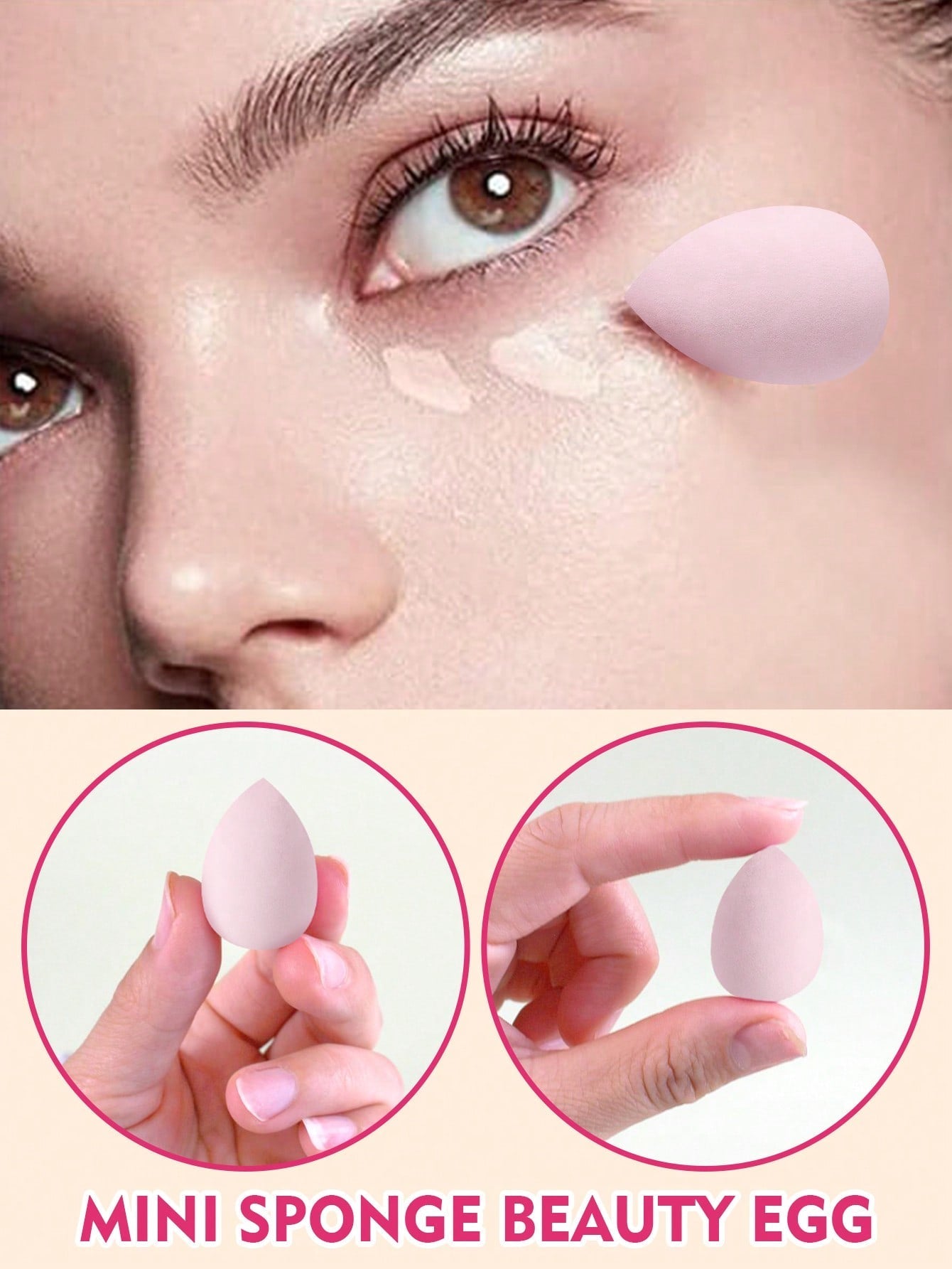 1pcs Storage Bucket+7PCS Makeup Sponge+9PCS Makeup Puff Set Soft Triangle Powder Mineral Puff For Face Makeup,Suitable For Cream & Powder Concealer, Loose Powder Makeup Applicator