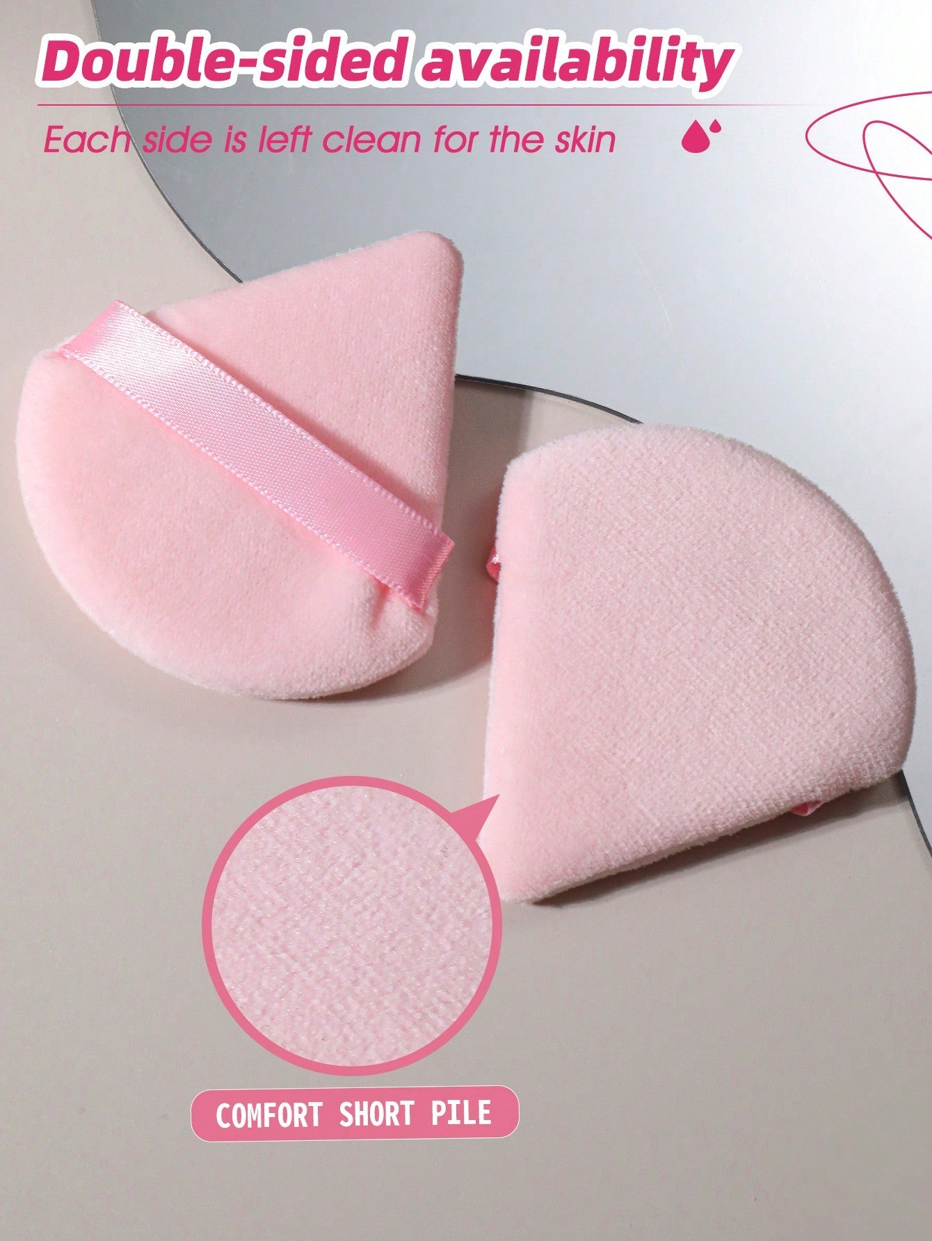 1pcs Storage Bucket+7PCS Makeup Sponge+9PCS Makeup Puff Set Soft Triangle Powder Mineral Puff For Face Makeup,Suitable For Cream & Powder Concealer, Loose Powder Makeup Applicator