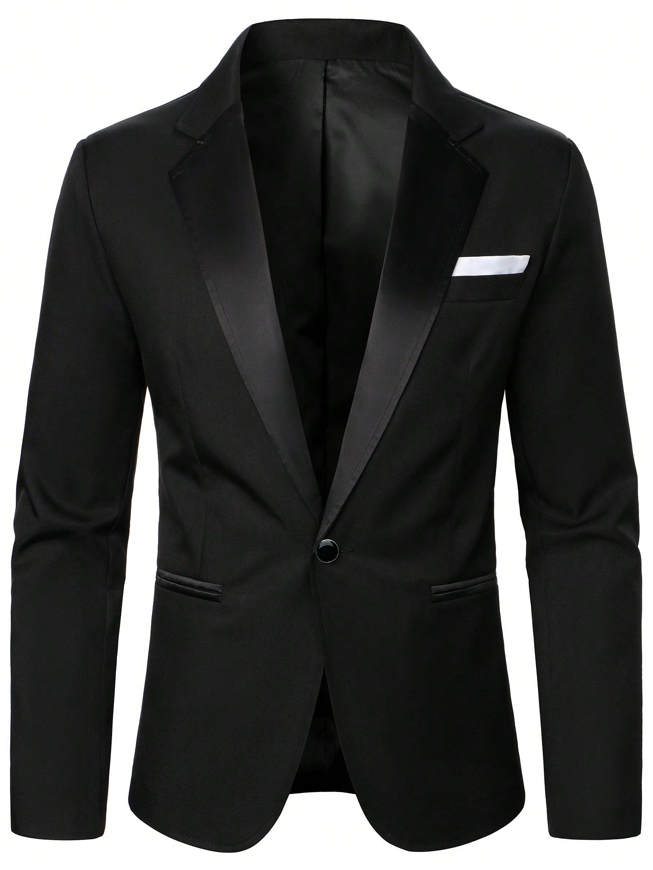 Manfinity Men Single Button Blazer & Suit Pants