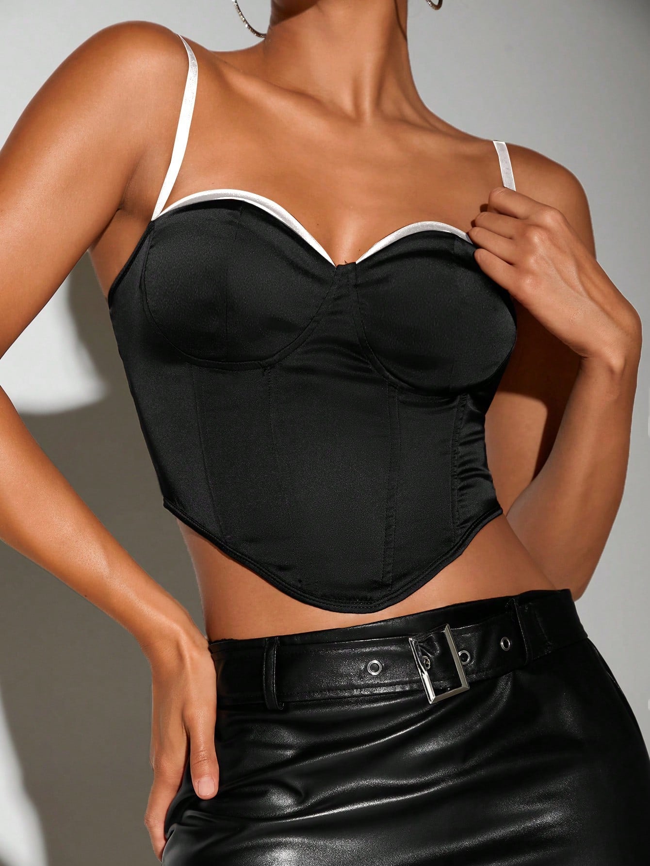 BAE Solid Bustier Cami Top