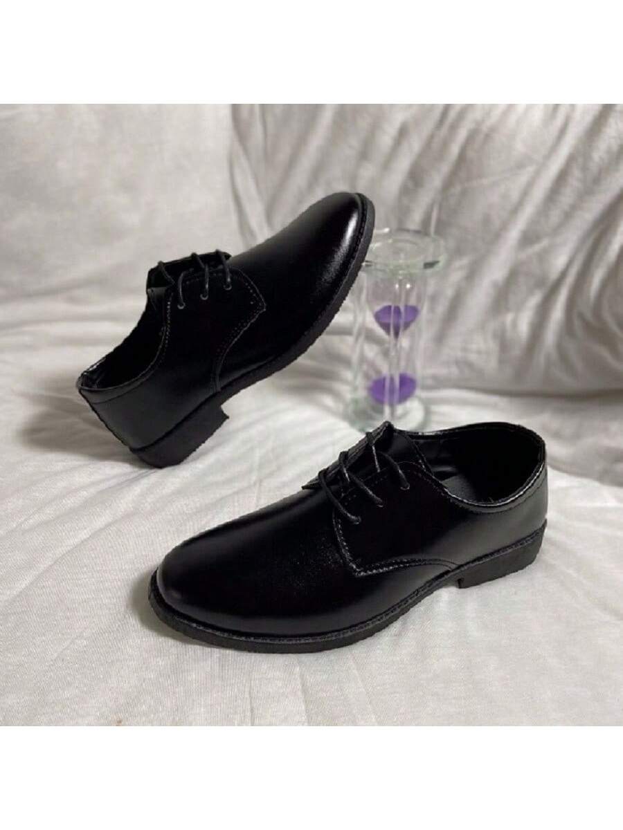 Men's Spring/Summer Pointed Toe Lace-Up Pu Leather Shoes For Formal/Business/Casual/Campus/Party