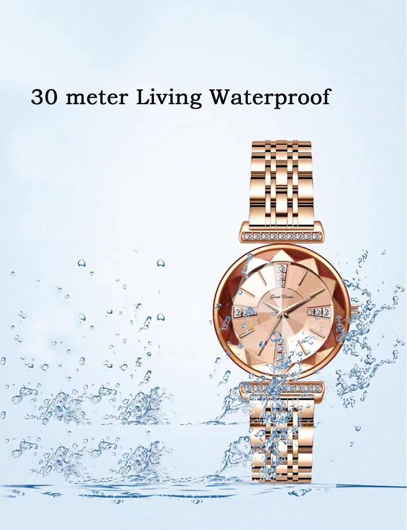 1pc Women's Rose Gold Alloy Band, Light Luxury, Classic And Trendy Swiss Round Wrist Watch From The Fresh Series, Suitable For Daily Decoration, Students And Workplace