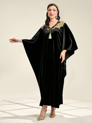 Najma Appliques Tassel Detail Kaftan