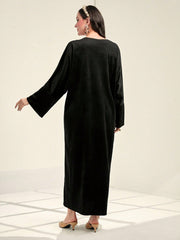 Najma Contrast Tape Kaftan