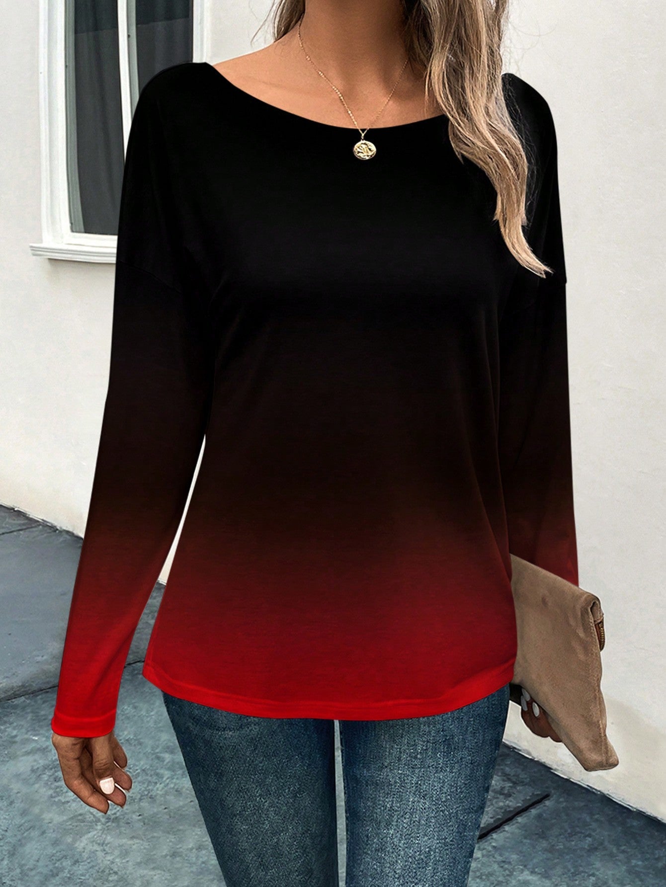 LUNE Ombre Drop Shoulder Tee