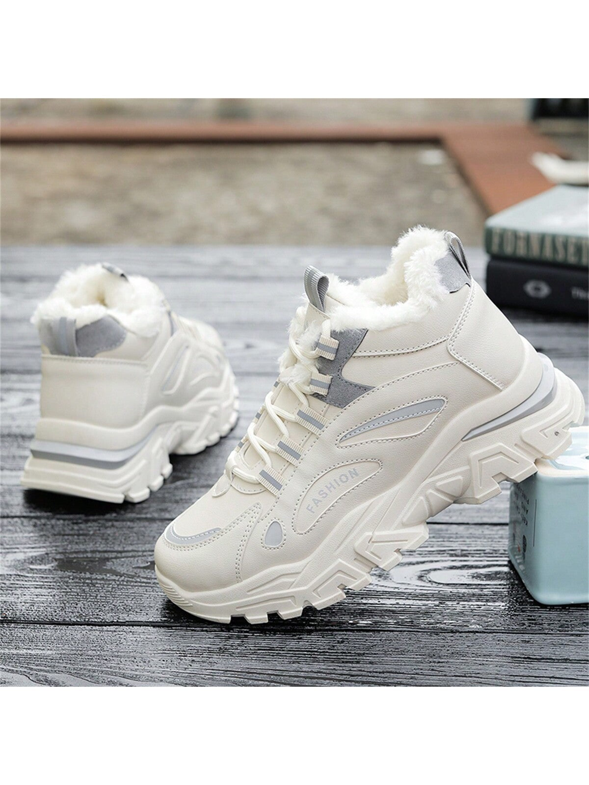 Winter Thickened Velvet Women's Shoes, Comfortable Shoes, Snow Sports Shoes, Outdoor Comfortable Shoes, Thick-soled Women's Shoes, Running Shoes, High-top Comfortable Shoes