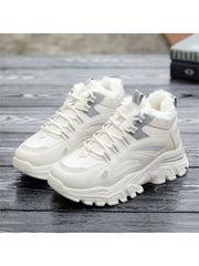 Winter Thickened Velvet Women's Shoes, Comfortable Shoes, Snow Sports Shoes, Outdoor Comfortable Shoes, Thick-soled Women's Shoes, Running Shoes, High-top Comfortable Shoes