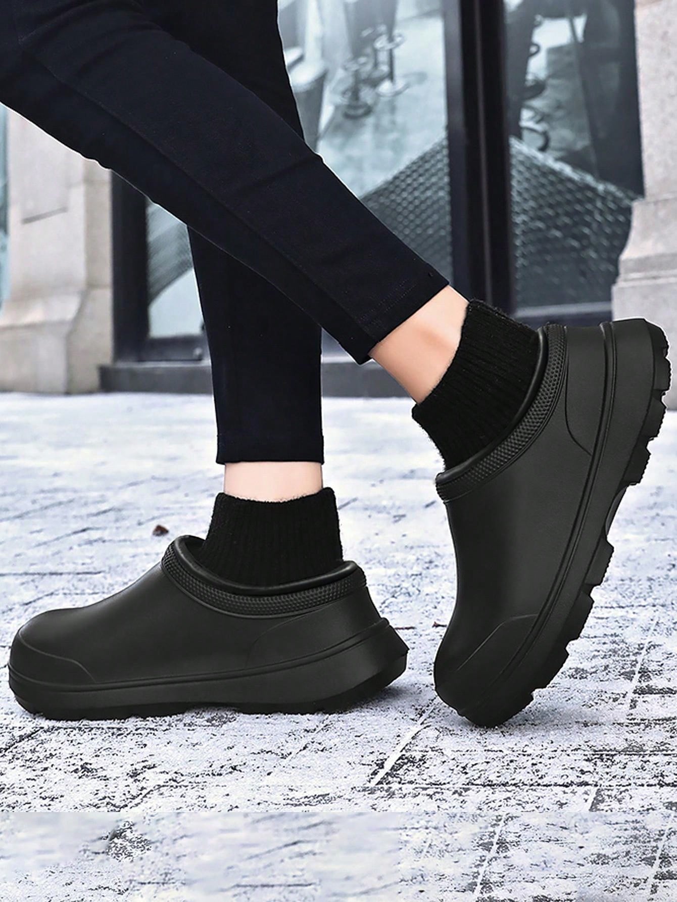 Winter Warmth Waterproof Kitchen Work Shoes For Restaurant Chef