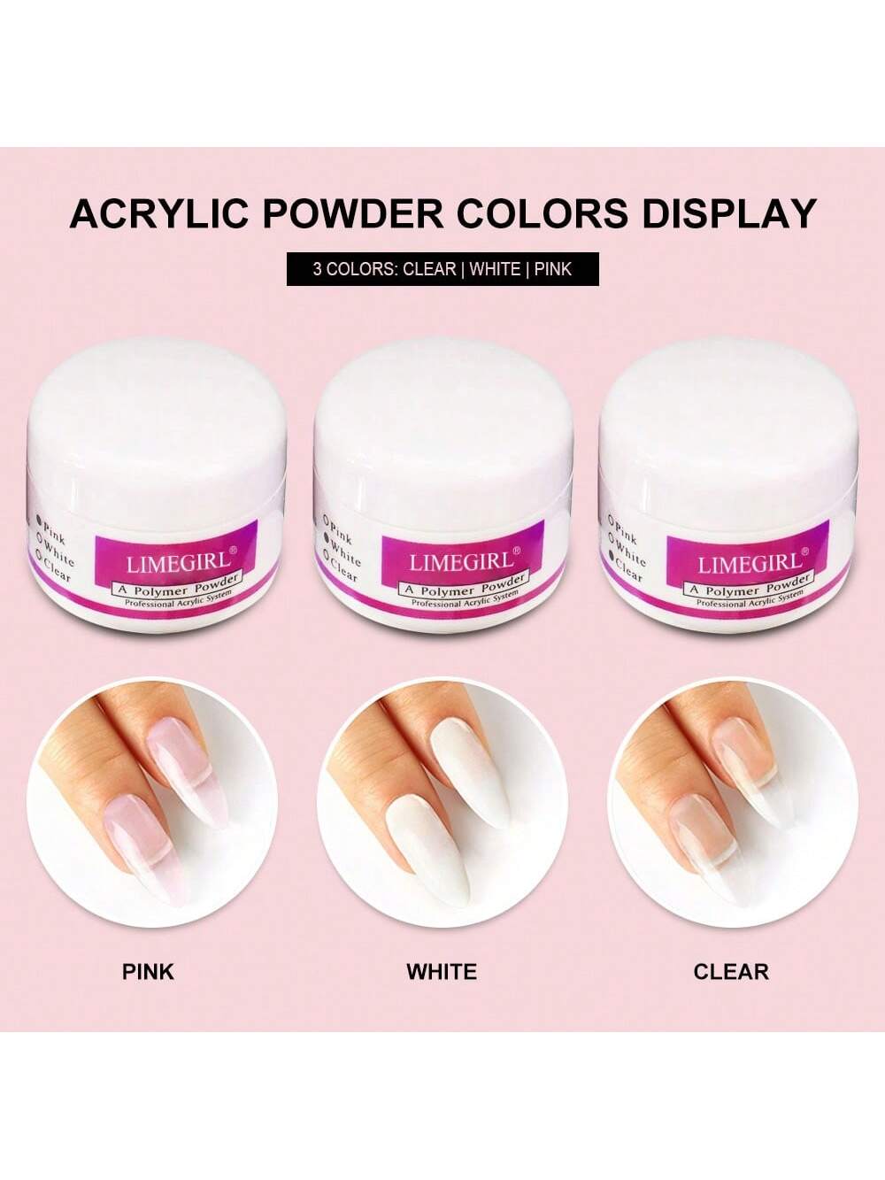 24 In 1 Acrylic Nail Kit For Beginners 12 Color Glitter Acrylic Powder White Clear Pink Acrylic Powder Nails Extension Professional Nails Kit Acrylic Set Manicure Tools Acrylic Supplies Gift For Women