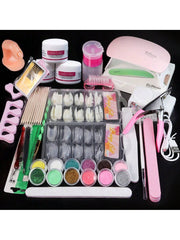 24 In 1 Acrylic Nail Kit For Beginners 12 Color Glitter Acrylic Powder White Clear Pink Acrylic Powder Nails Extension Professional Nails Kit Acrylic Set Manicure Tools Acrylic Supplies Gift For Women