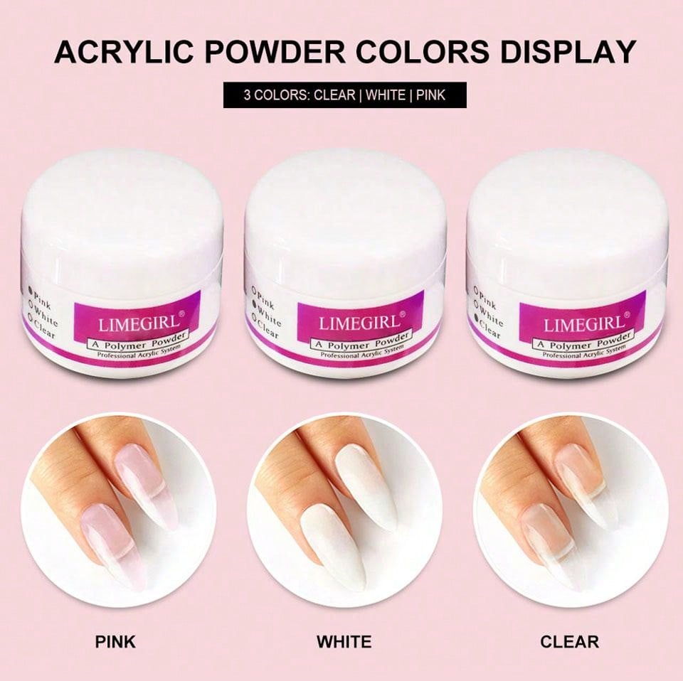 24 In 1 Acrylic Nail Kit For Beginners 12 Color Glitter Acrylic Powder White Clear Pink Acrylic Powder Nails Extension Professional Nails Kit Acrylic Set Manicure Tools Acrylic Supplies Gift For Women