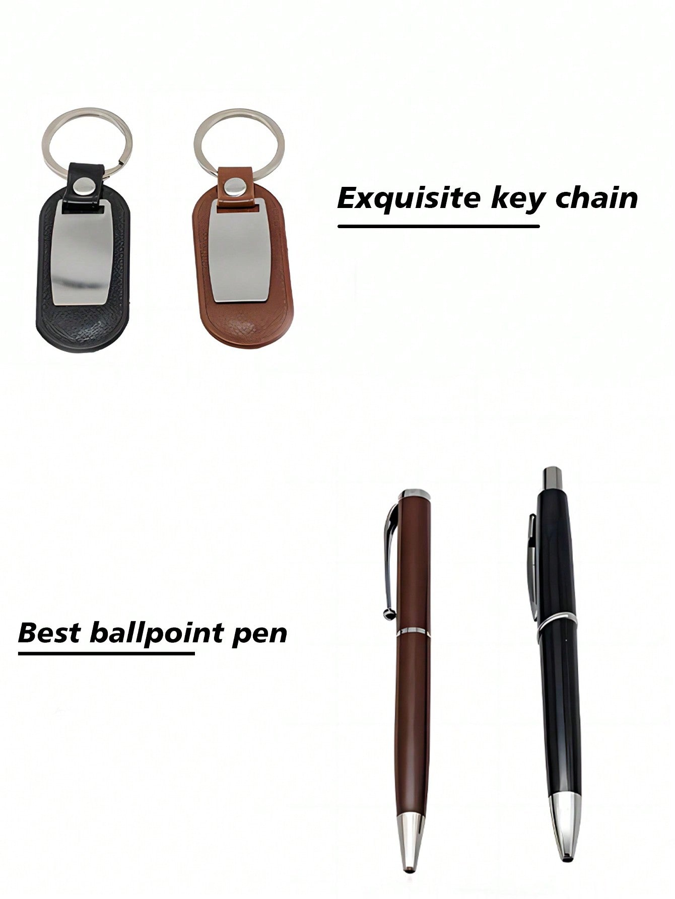 6pcs Men's Gift Set with Box Leather Belt Wallet Watch Glasses Keychain Ballpoint Pen Anniversary Birthday Gifts for Men Boyfriend Husband Son Dad