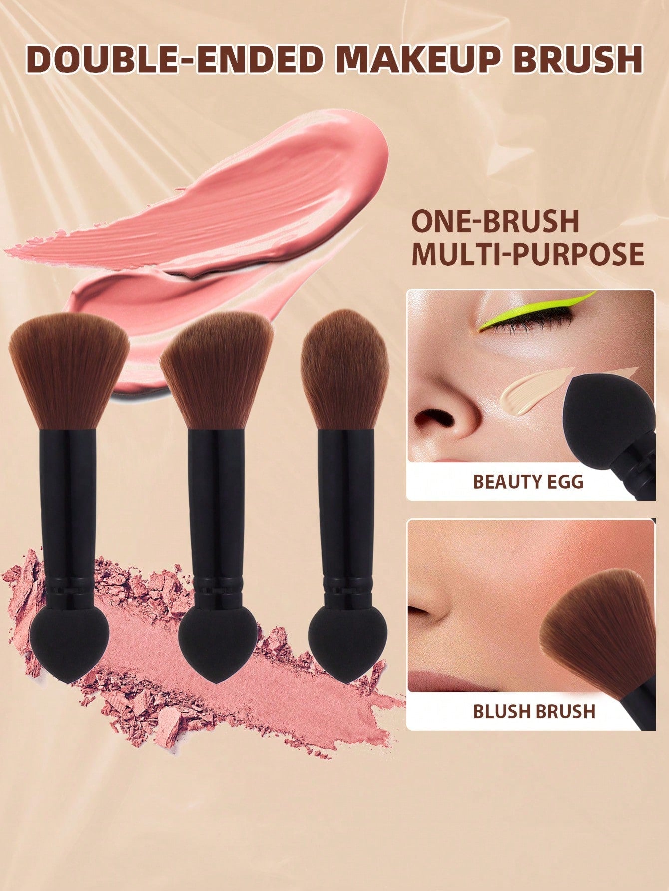 3pcs multi-function makeup tool Makeup brush sponge