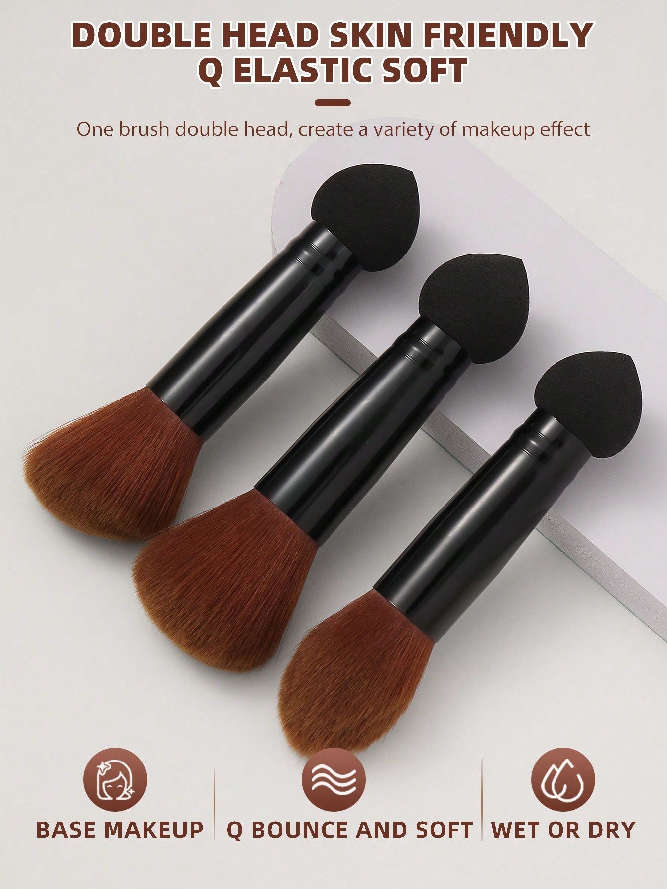 3pcs multi-function makeup tool Makeup brush sponge