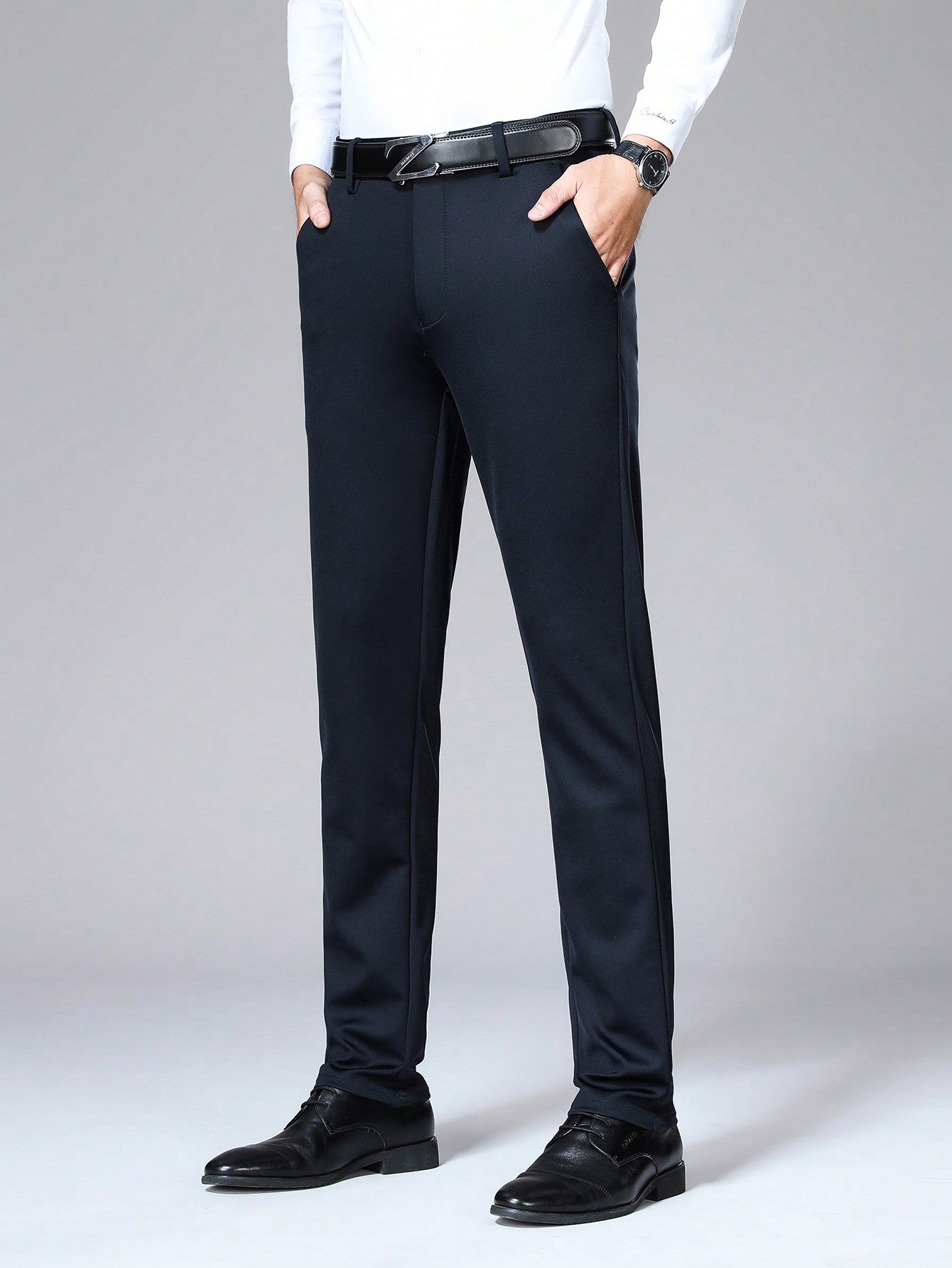 Men's Solid Color Dress Pants