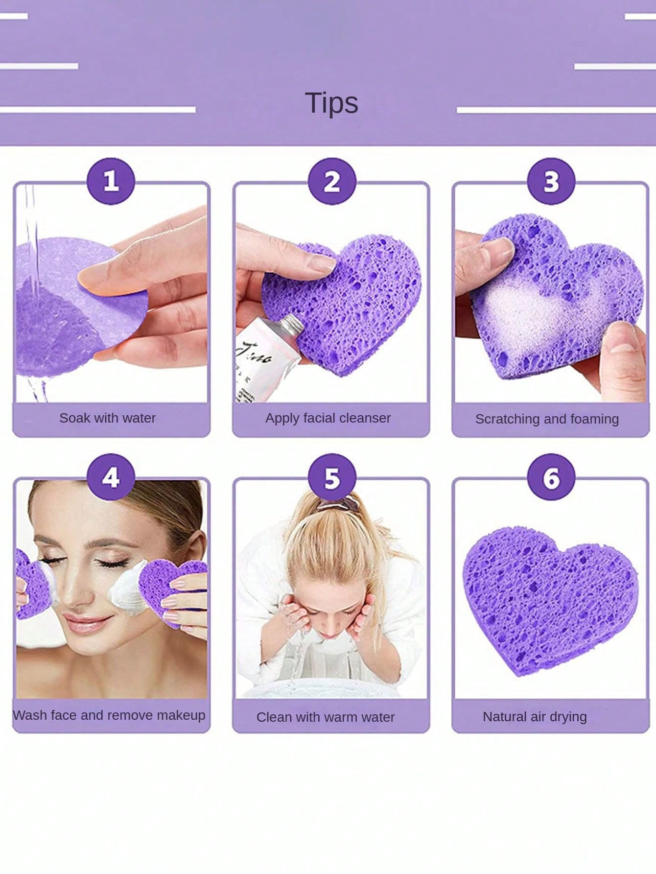 5pcs Pink Heart Shape Compressed Facial Cleaning Pad, Made Of Wood Pulp Fiber, Soft And Comfortable When Wet, Suitable For Lady Facial Cleaning, Perfect For Valentine'S Day Gift