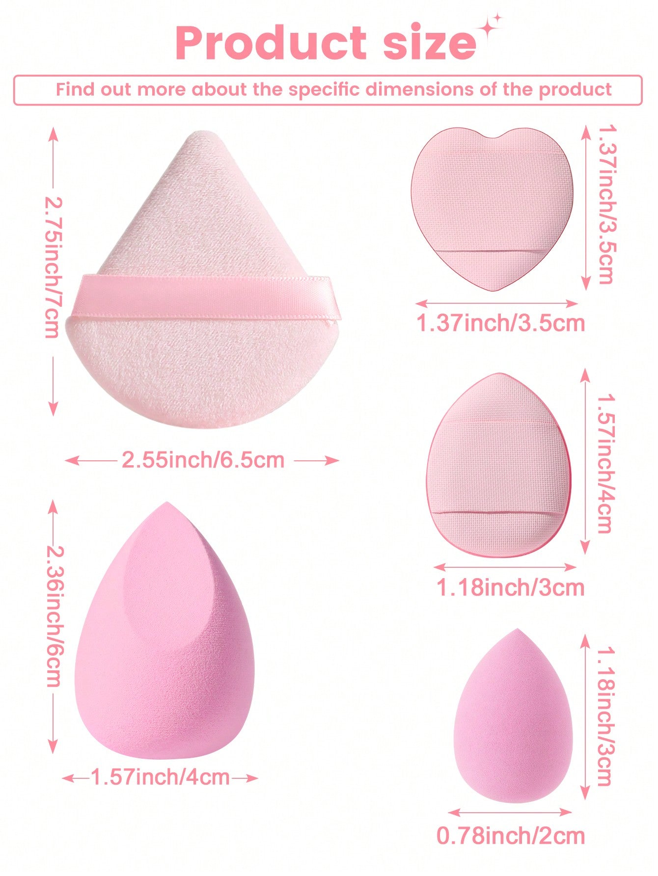 1pcs Storage Bucket+7PCS Makeup Sponge+9PCS Makeup Puff Set Soft Triangle Powder Mineral Puff For Face Makeup,Suitable For Cream & Powder Concealer, Loose Powder Makeup Applicator