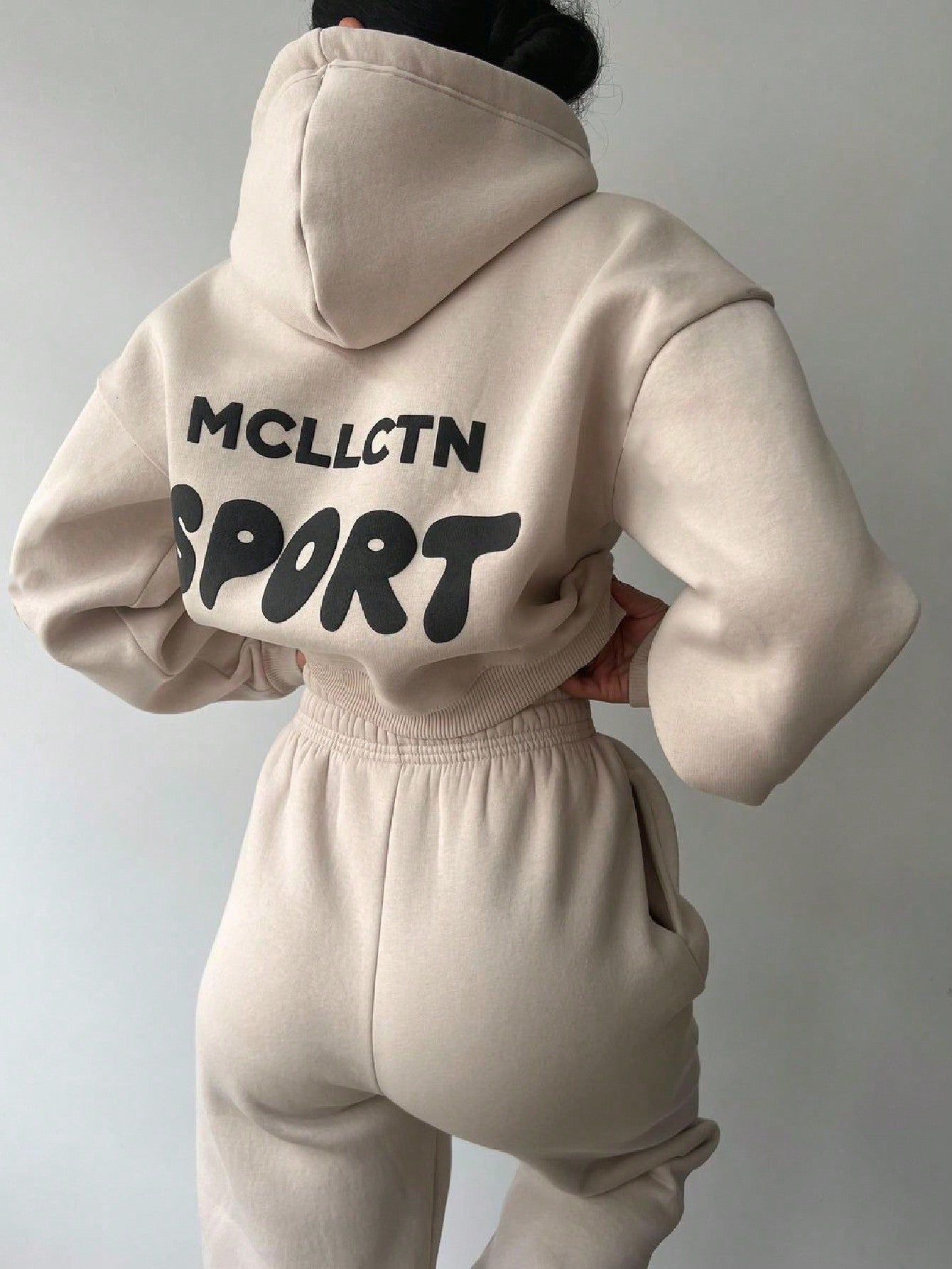 Women's Loose Casual Sweatshirt And Sweatpants Two Piece Set