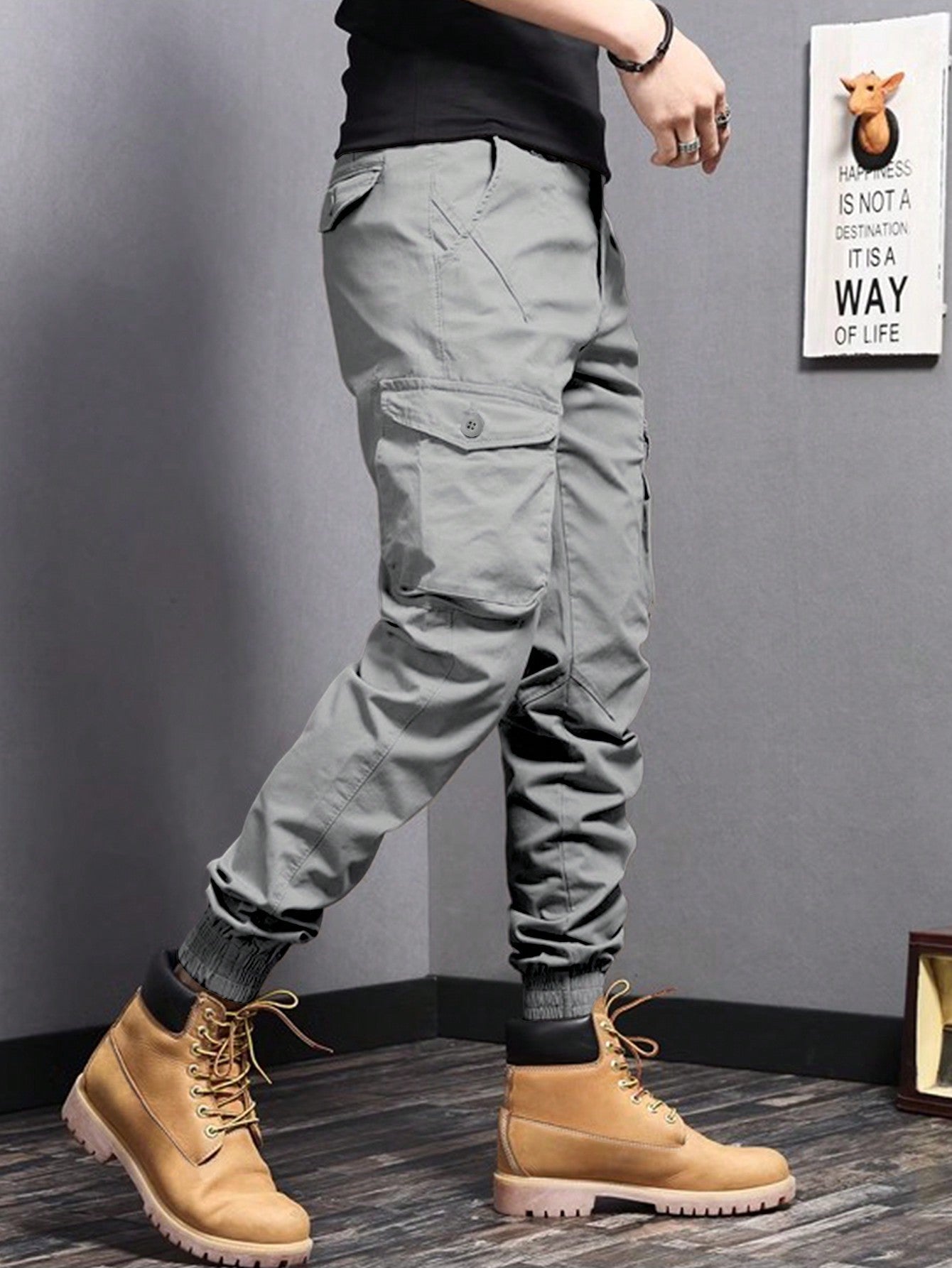 Manfinity EMRG Men's Workwear Tapered Pants