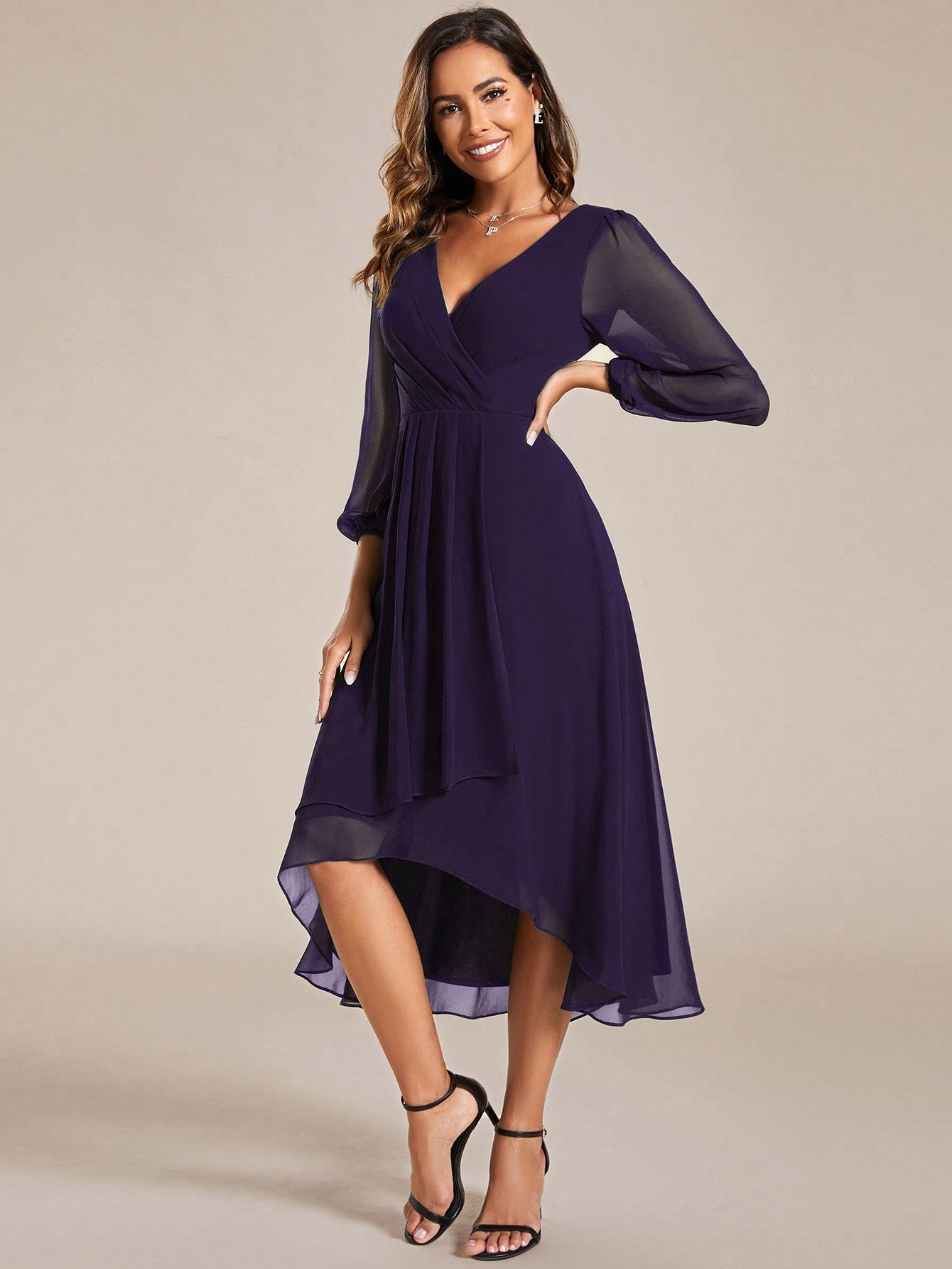 EVER-PRETTY Elegant V-neck Bridesmaid Dress