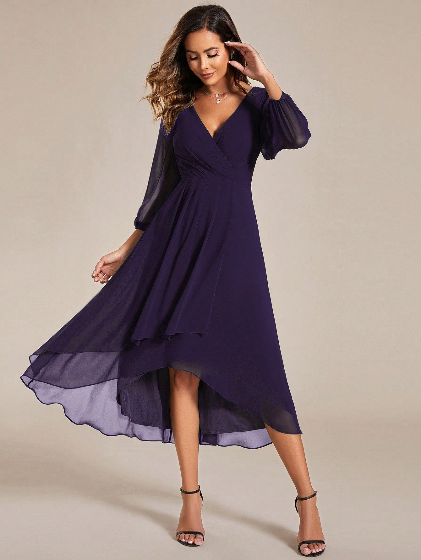 EVER-PRETTY Elegant V-neck Bridesmaid Dress