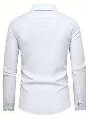 Manfinity Mode Men's Contrast Long Sleeve Shirt