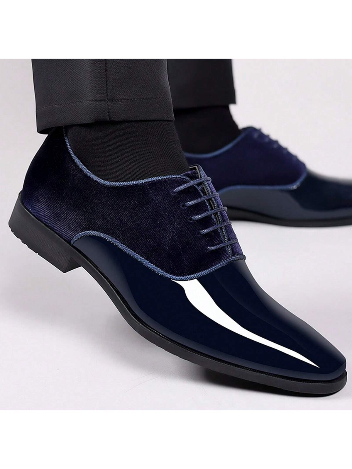 New Arrival Men's Formal Business Pu Leather Shoes, Lightweight Trendy Dress Shoes, Low Cut, British Style, Pointed Toe, Wedding Groom Shoes