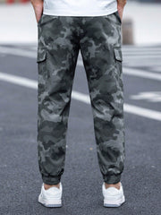 Manfinity Homme Men's Camouflage Printed Cargo Pants