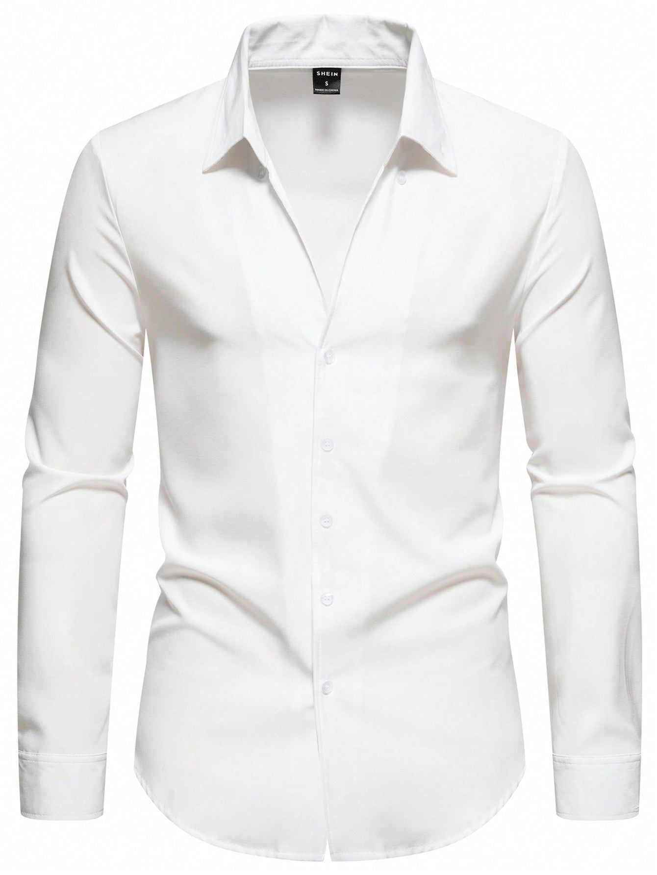 Manfinity Mode Men Solid Button Front Shirt