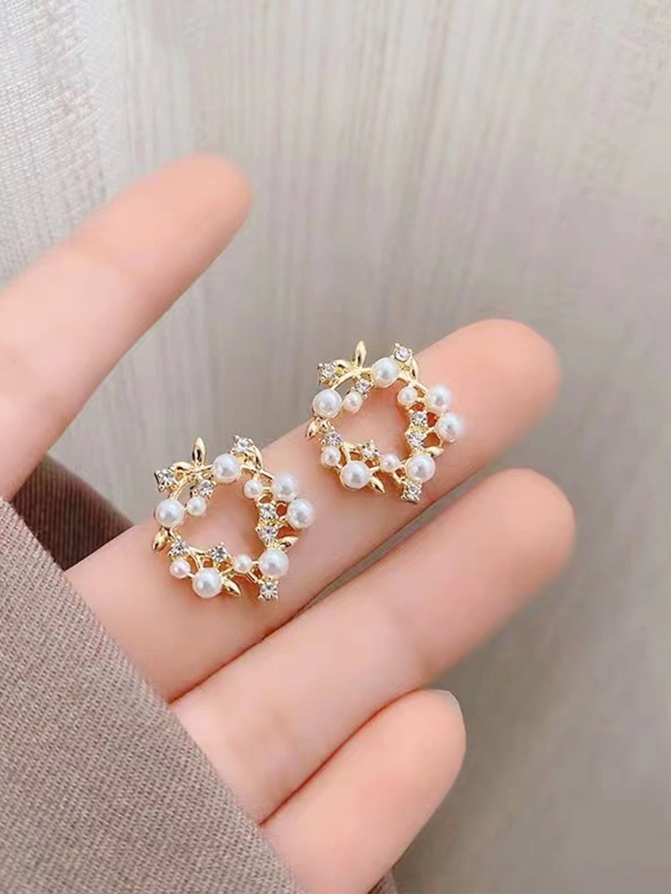 925 Silver Pin Korean Style Delicate Butterfly Knot Earrings, Trendy Net Red All-match Stud Earrings For Women