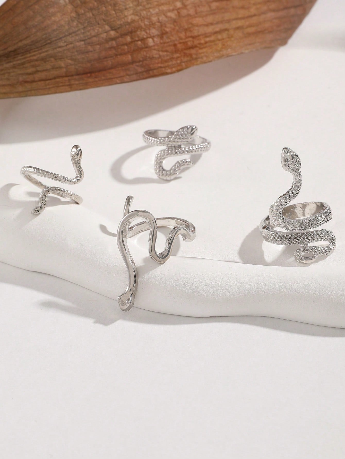 4pcs Snake Design Ring