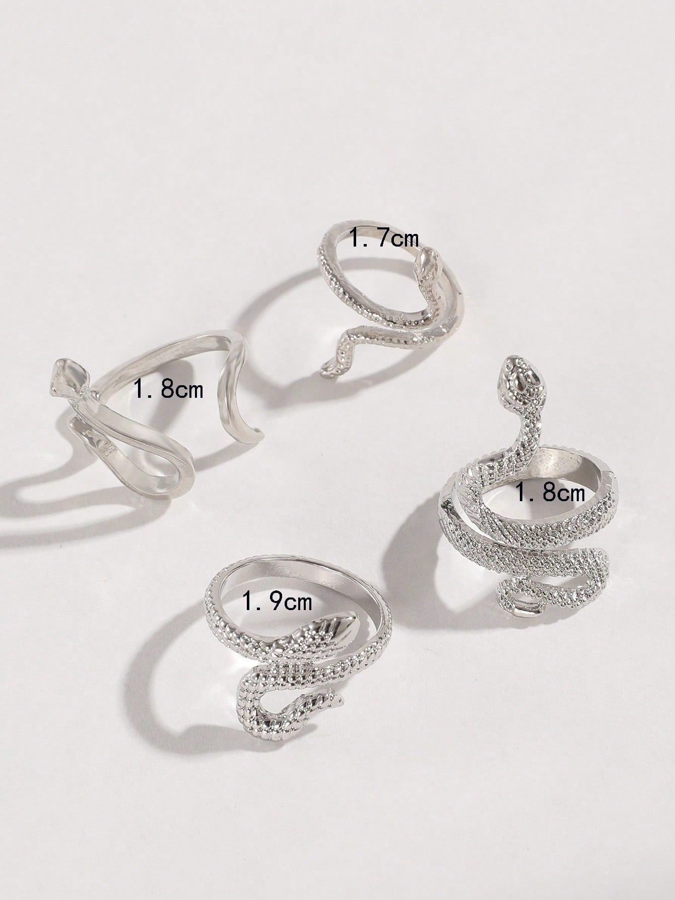 4pcs Snake Design Ring