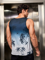 Manfinity RSRT Men'S Palm Tree Print Knitted Vest