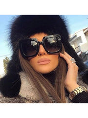 Fashionable Oversized Square Sunglasses With Wide Frame, Great For Fashion Show Or Street Snap