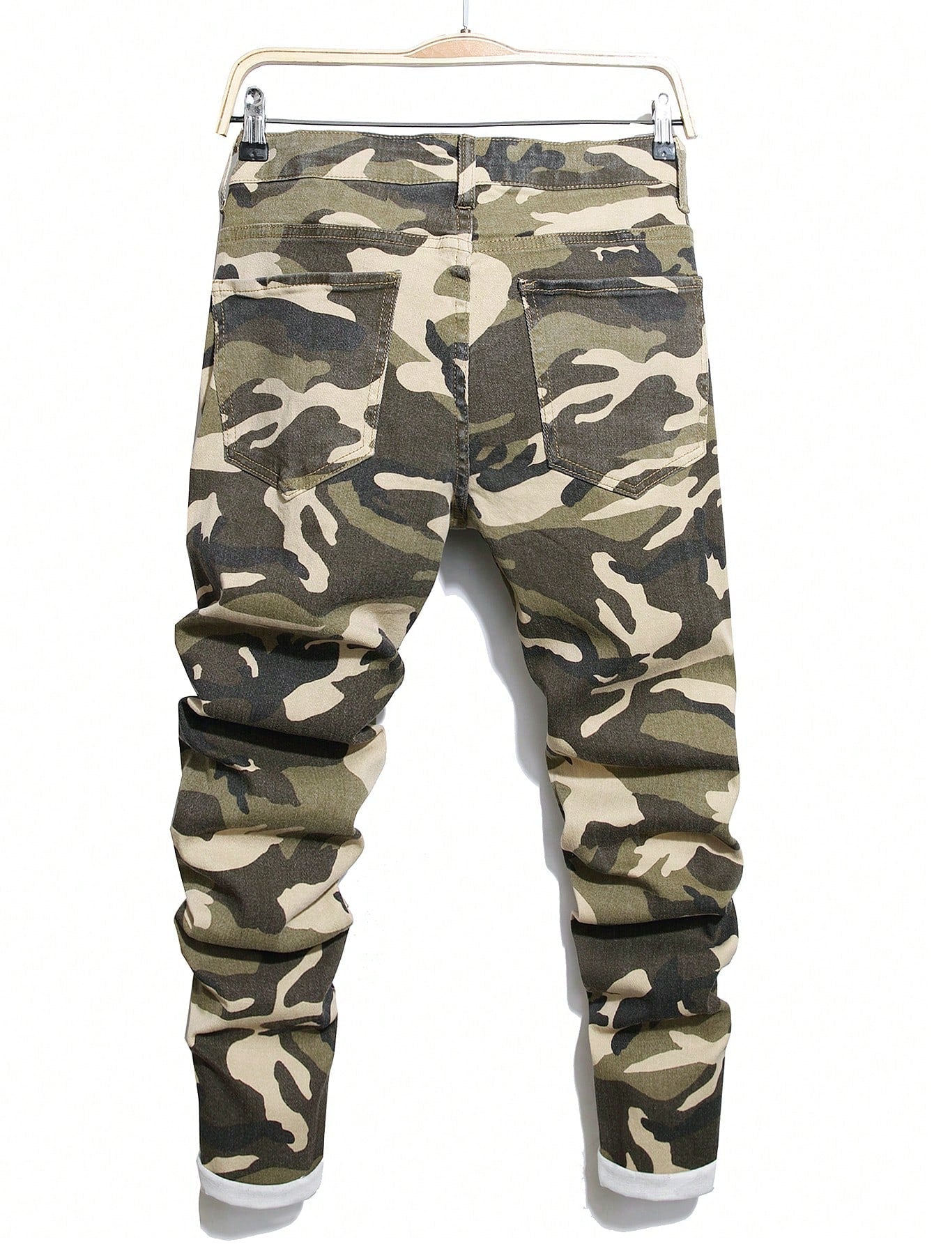 Manfinity EMRG Men'S Camouflage Ripped Jeans