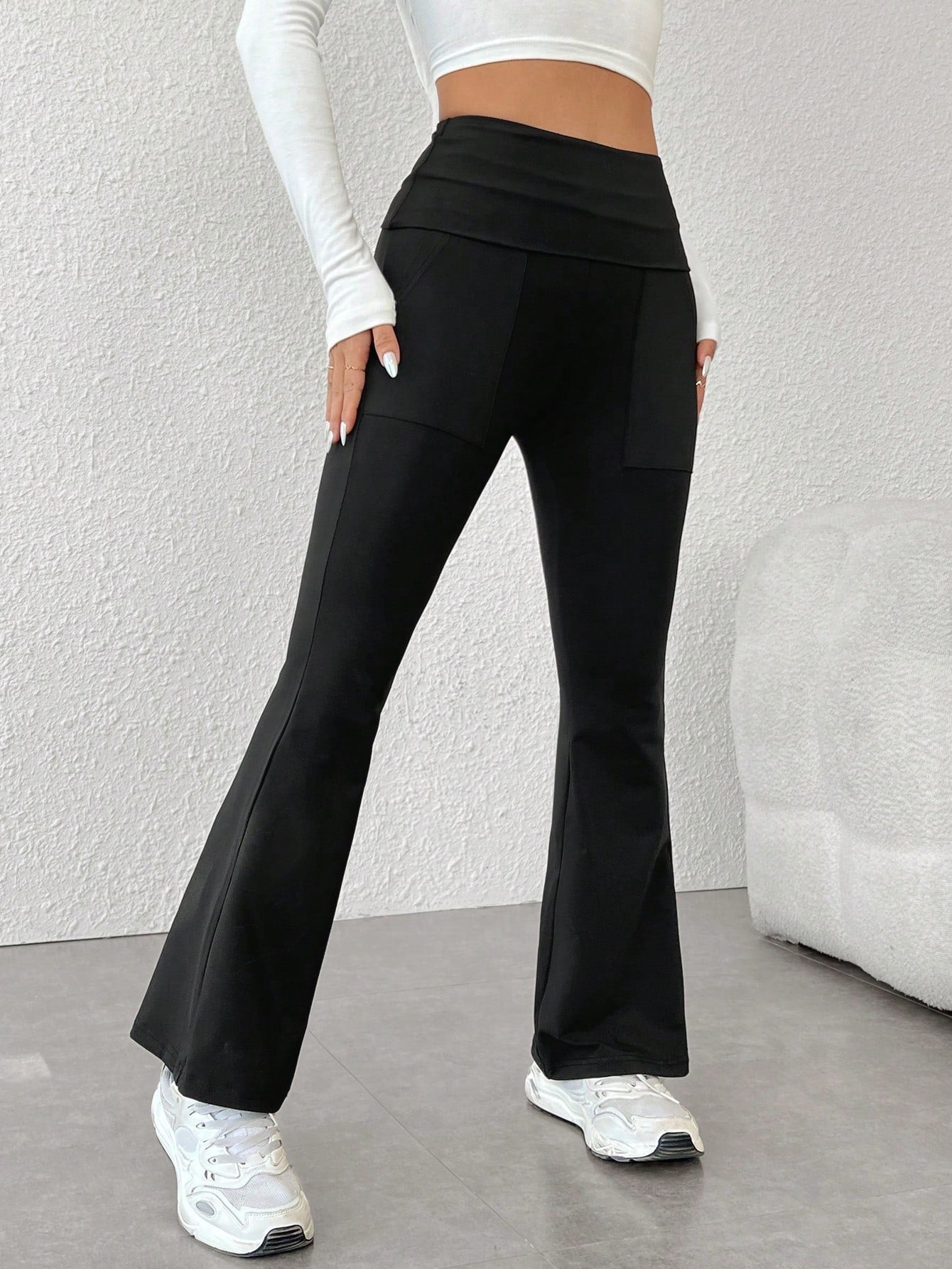 PETITE Women'S Slim Fit Flared Pants