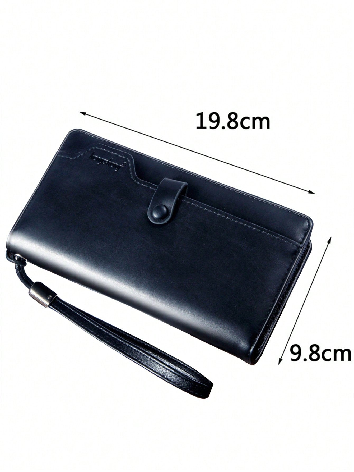 1 Men'S Fashion Business Long Clutch Multi-Card Slot Inner Zipper Multi-Functional Clip Wallet Clutch Wallet Men'S Wallet