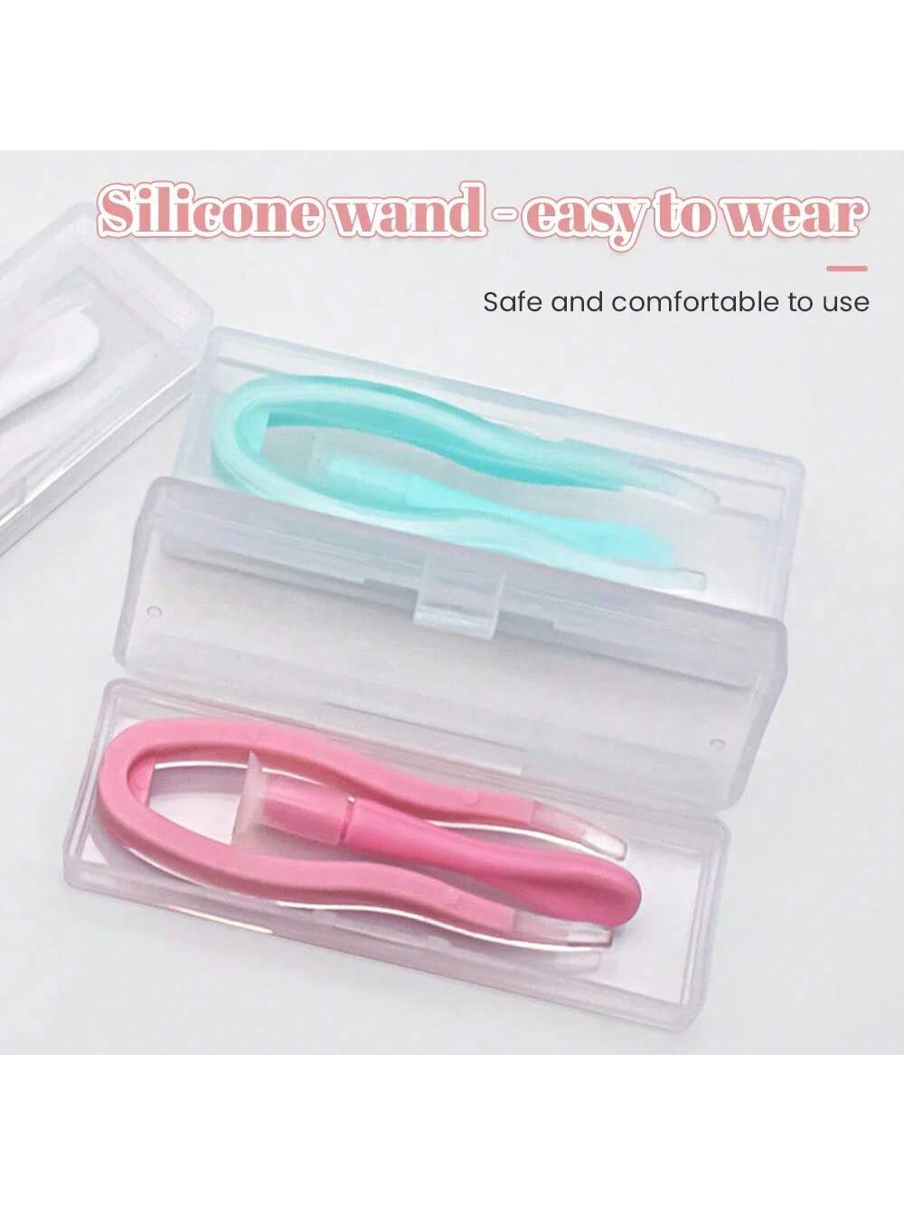 1 Set Women Eye Care Contact Lenses Inserter Remover Plastic Soft Tip Tweezer Suction Stick Wearing Beauty Tools Lens Accessories