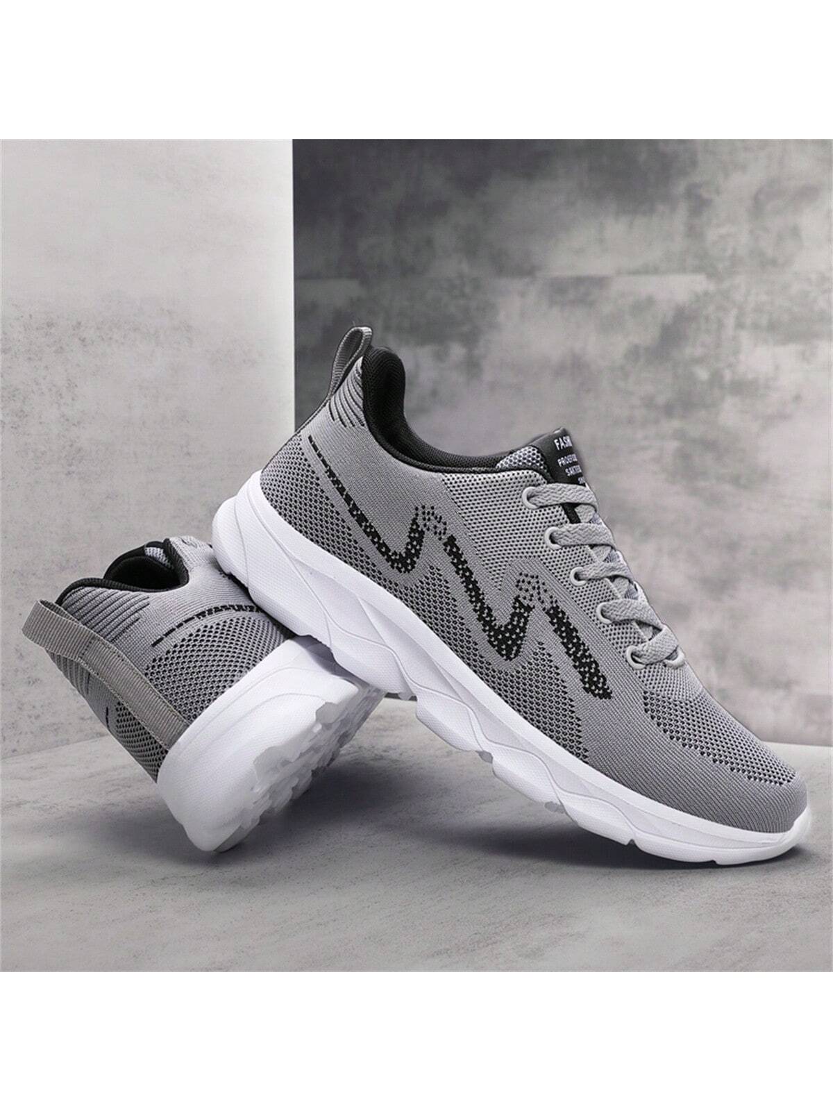 2023 New Arrivals Wholesale Men'S Plus Size Sport Shoes, Breathable Mesh Fashionable Thick-Soled Couples Running Shoes Suitable For Road Running, On Sale