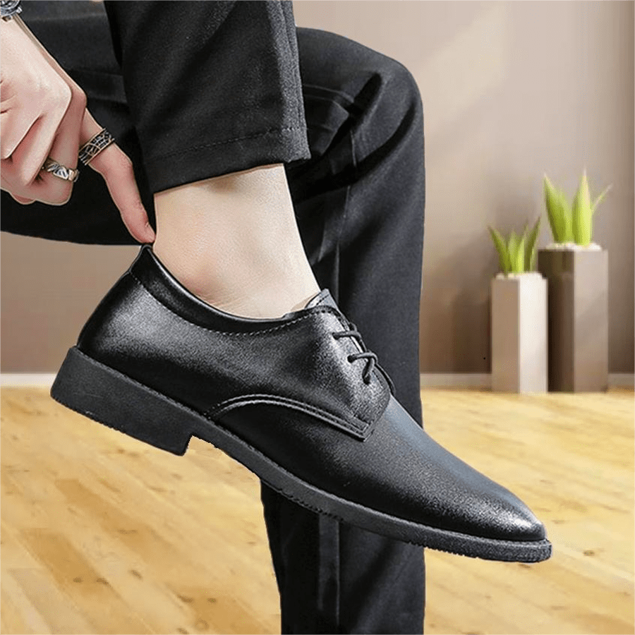 Men's Spring/Summer Pointed Toe Lace-Up Pu Leather Shoes For Formal/Business/Casual/Campus/Party