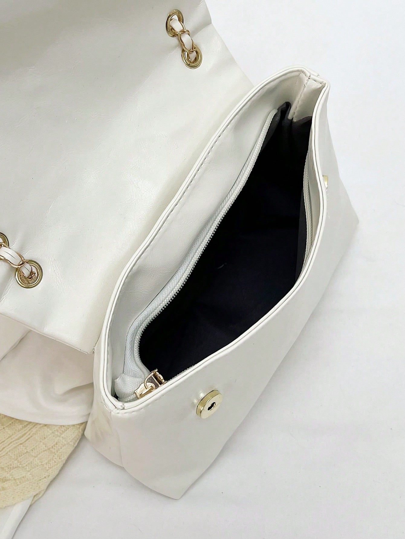 Women's Solid Color Embroidered Thread Fashion Tote Bag