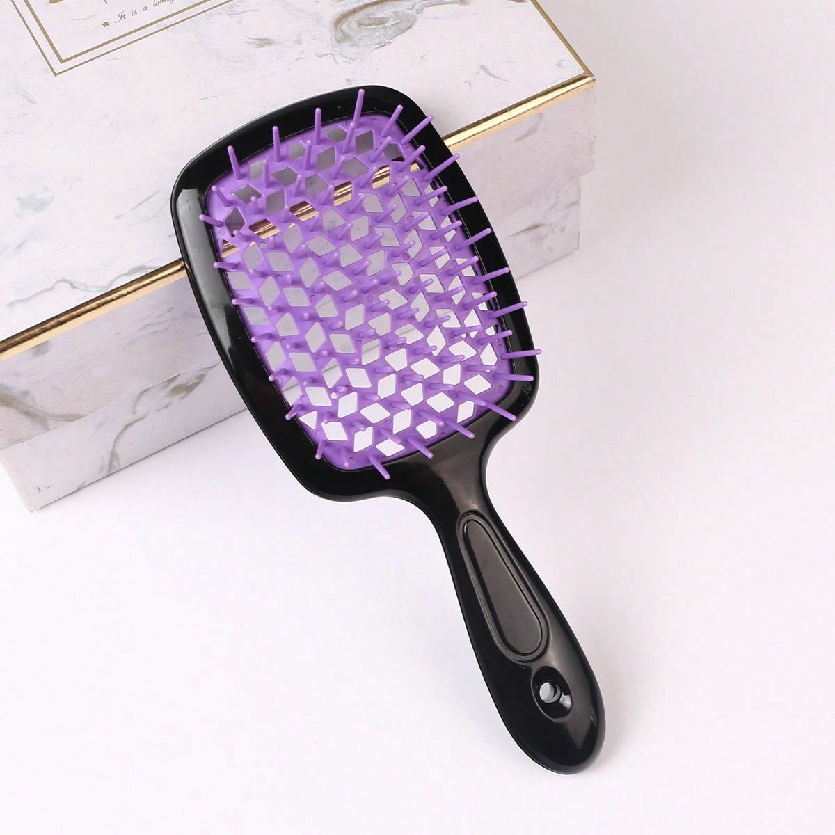 12 Pcs Hair Brush With Hair Styling Comb Set, Detangling Hair Brushes For Women Men Kids Curly Hair, HairBrush Set With Detangler Brush Teasing Hair Brush Rat Tail Comb Edge Brush,Silicone Scalp Massager Shampoo Brush For Shower,Curly Hair Brush With 200m