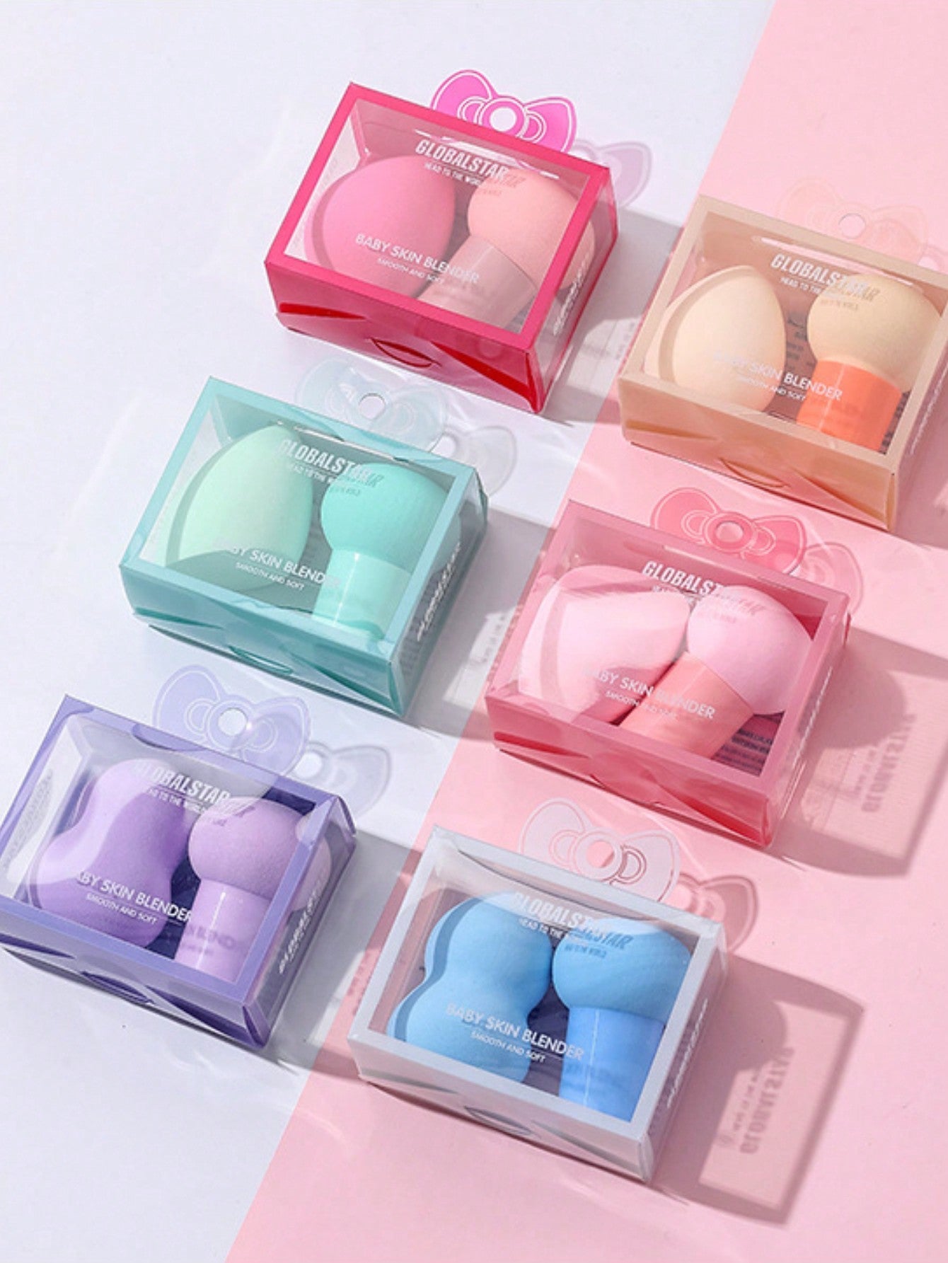 2pcs Mushroom Shaped Makeup Sponges In Random Colors, Suitable For Cream & Powder Concealer, Loose Powder Makeup Applicator, Super Soft Makeup Blender, Makeup Puff, Ideal Gift For Girls And Women