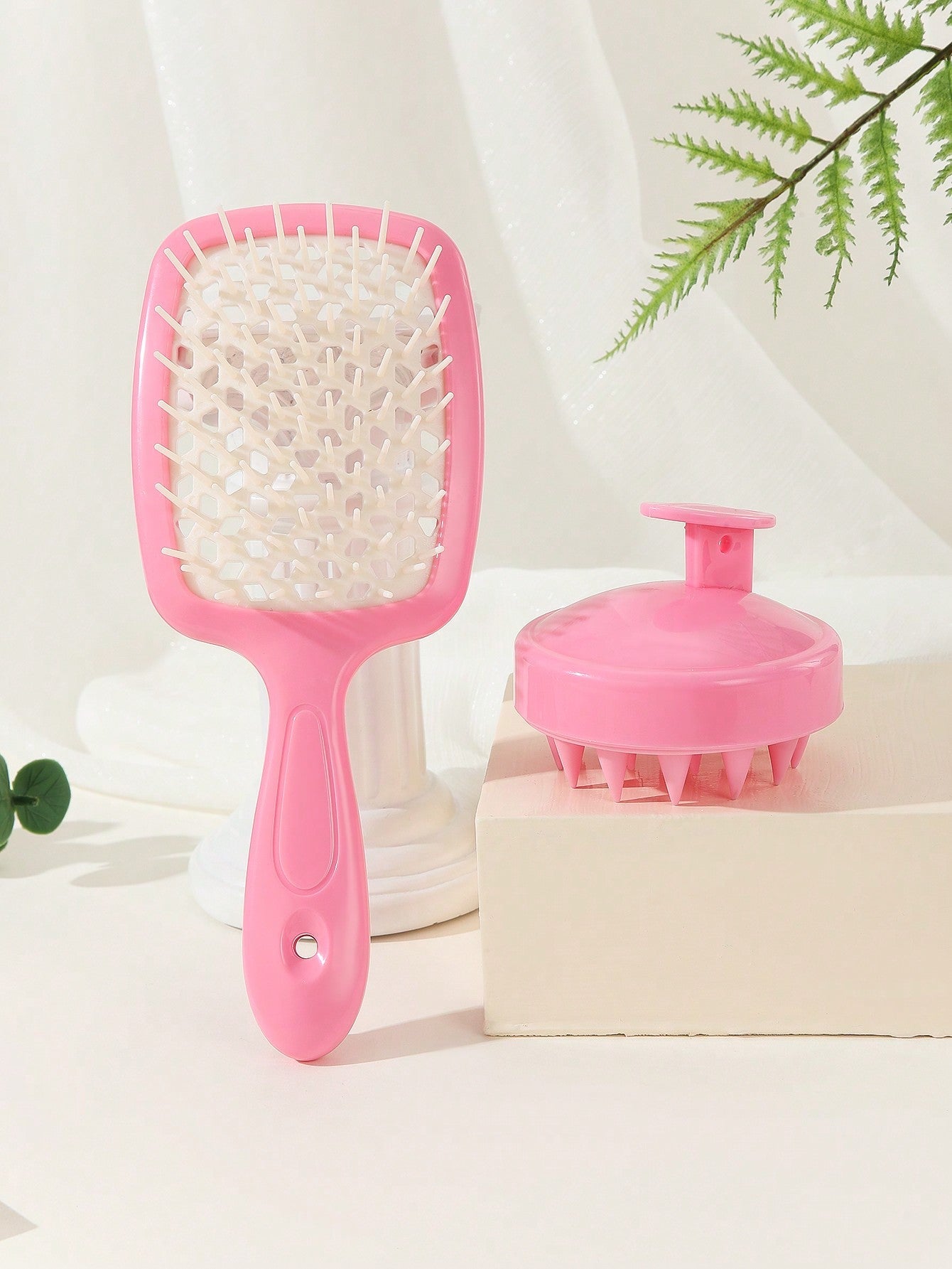 2PCS, 1Pc Shampoo Comb Scalp Massager, 2-In-1 Dry/Wet Hair Scalp Massager Shampoo Brush Scalp Care Brush For Scalp Care, Suitable For Men, Women, And Children, 1pc Hairdressing Massage Hair Drying Quick-Drying Comb Honeycomb Mesh Comb 1PC Purple Non-Knott