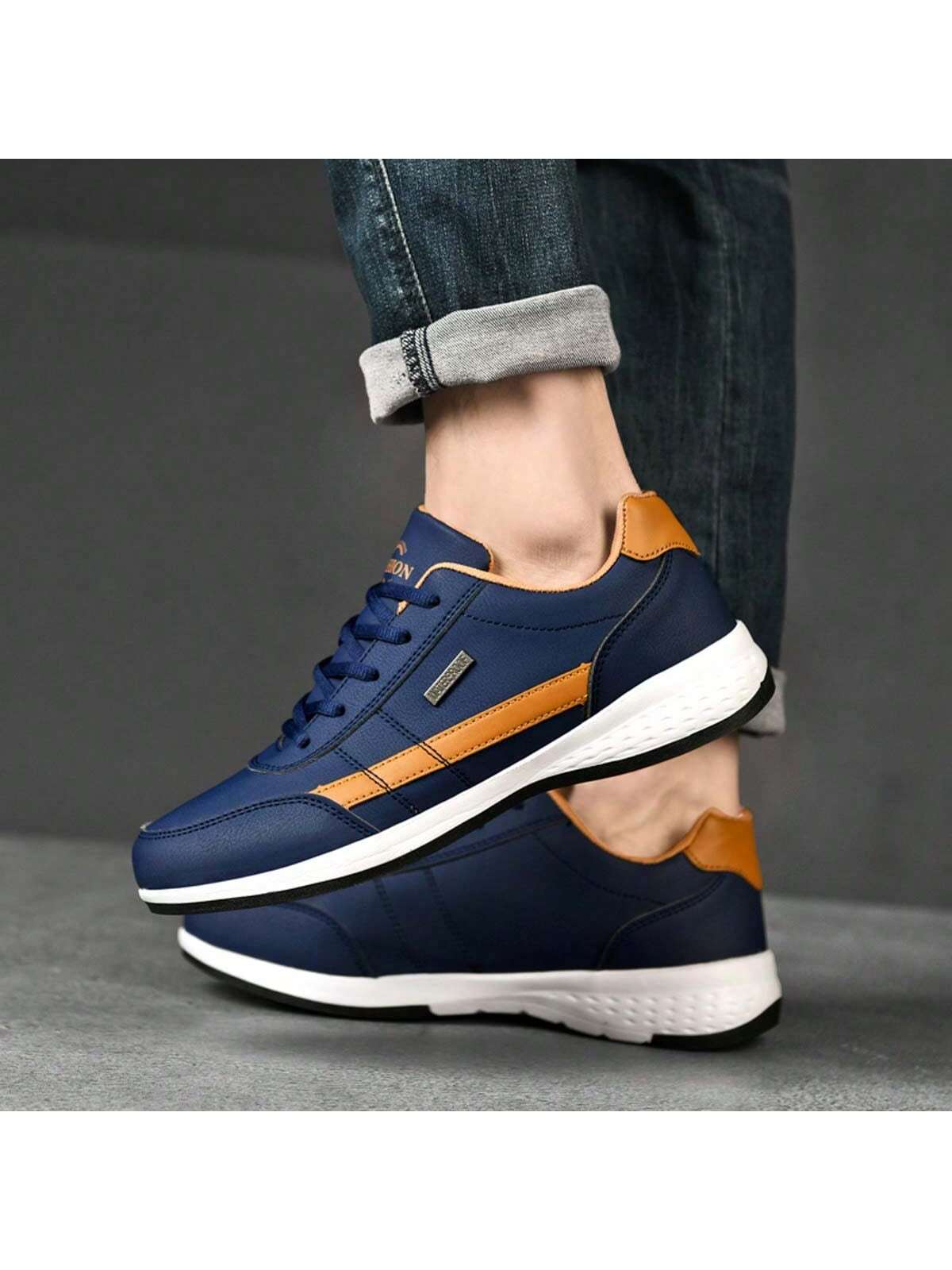 Men'S Fashionable Breathable Sneakers With Comfortable Soft Sole, Versatile Sports Shoes