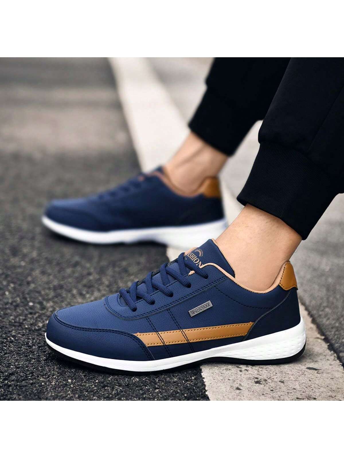 Men'S Fashionable Breathable Sneakers With Comfortable Soft Sole, Versatile Sports Shoes